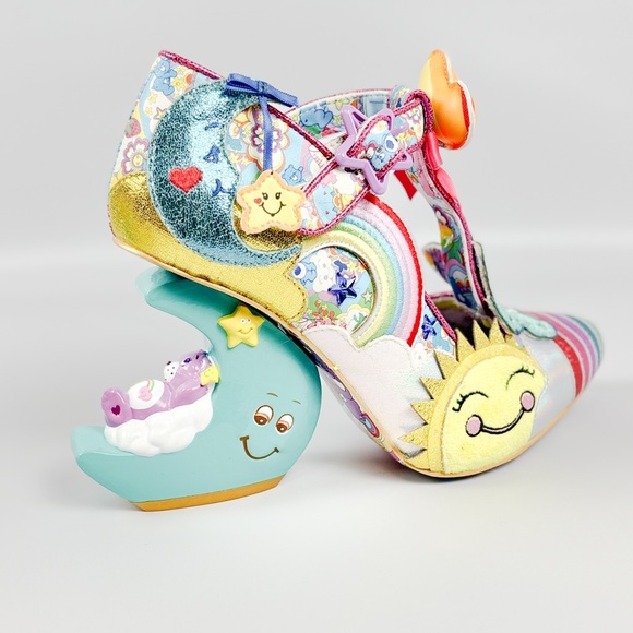 Irregular Choice × Care Bears Kingdom of Caring Heels Yellow Blue Size 39 - Picture 6 of 12
